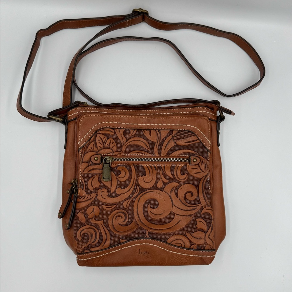 b.o.c Botanical Faux Leather Crossbody Bag